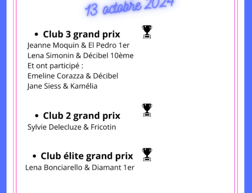 Résultats concours de dressage Uxegney 13/10/2024