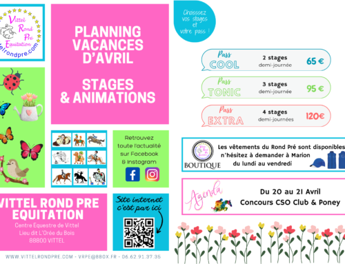 [Planning de stage d’avril 2025]